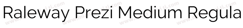 Raleway Prezi Medium Regular字体转换